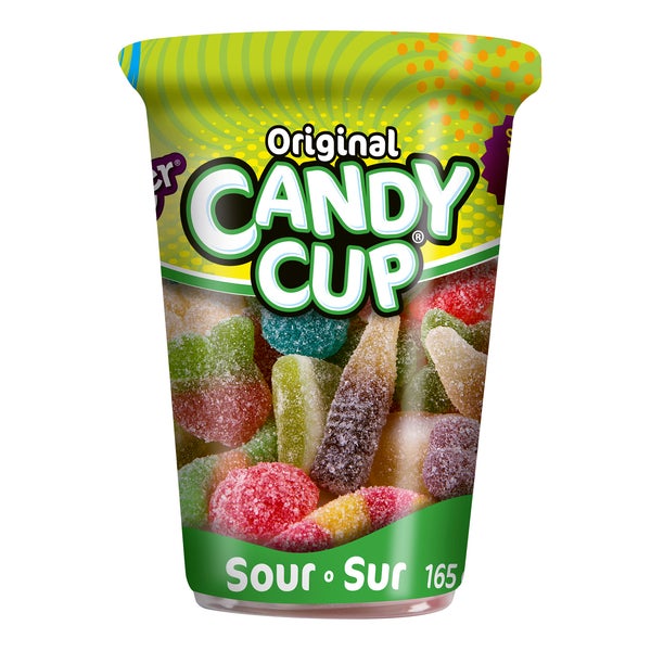 Candy Cup Sour Gummies - 24 × 165 g - Huer - Canadian Distribution
