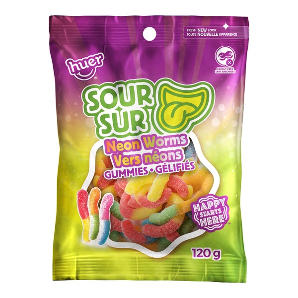 Neon Worms - 96 × 120 g - Huer - Canadian Distribution