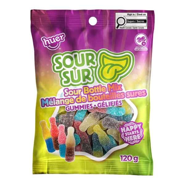 Sour Bottle Mix - 96 × 120 g - Huer - Canadian Distribution