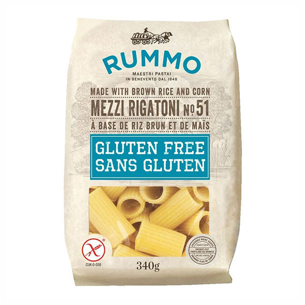 RUMMO - GLUTEN FREE MEZZI RIGATONI #51 12x340 GR