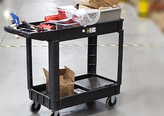 Heavy-Duty Lipped Utility Cart - Sold By The Case