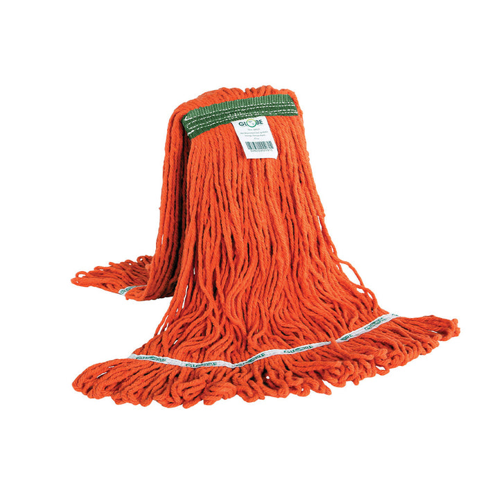 Syn-Pro® Synthetic Narrow Band Wet Orange Looped End Mop - Sold By The Case