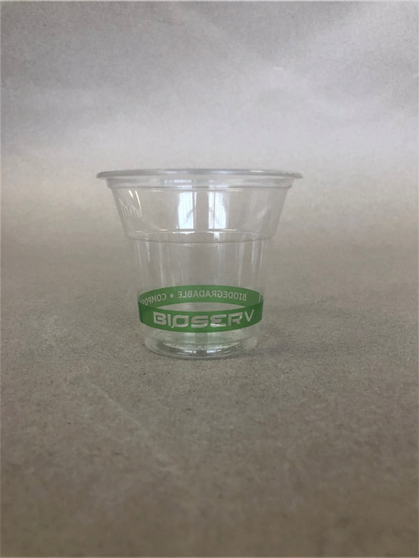 Green Label PLA Gelato Cold Cup 76mm - 5/7/9 oz - 2000cs BPI - Disposable Take Away Food Packaging - Canadian Distribution