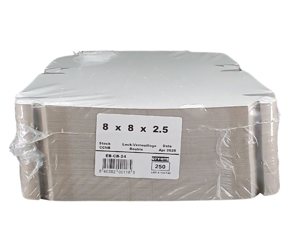 EB - Boîtes à gâteau blanches - 8x8x2½