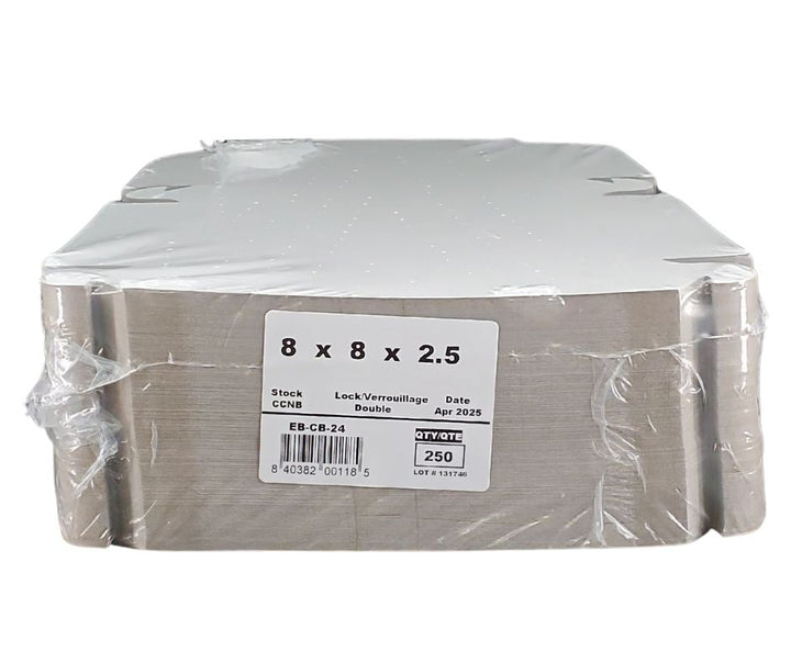 EB - Boîtes à gâteau blanches - 8x8x2½