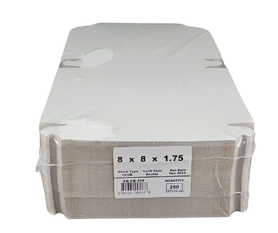 EB - Boîtes à gâteaux blanches - 8x8x1¾
