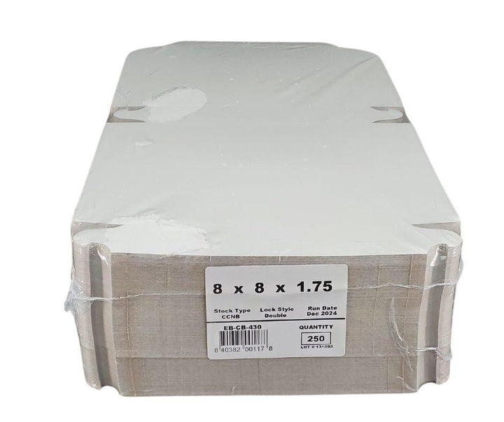 EB - Boîtes à gâteaux blanches - 8x8x1¾