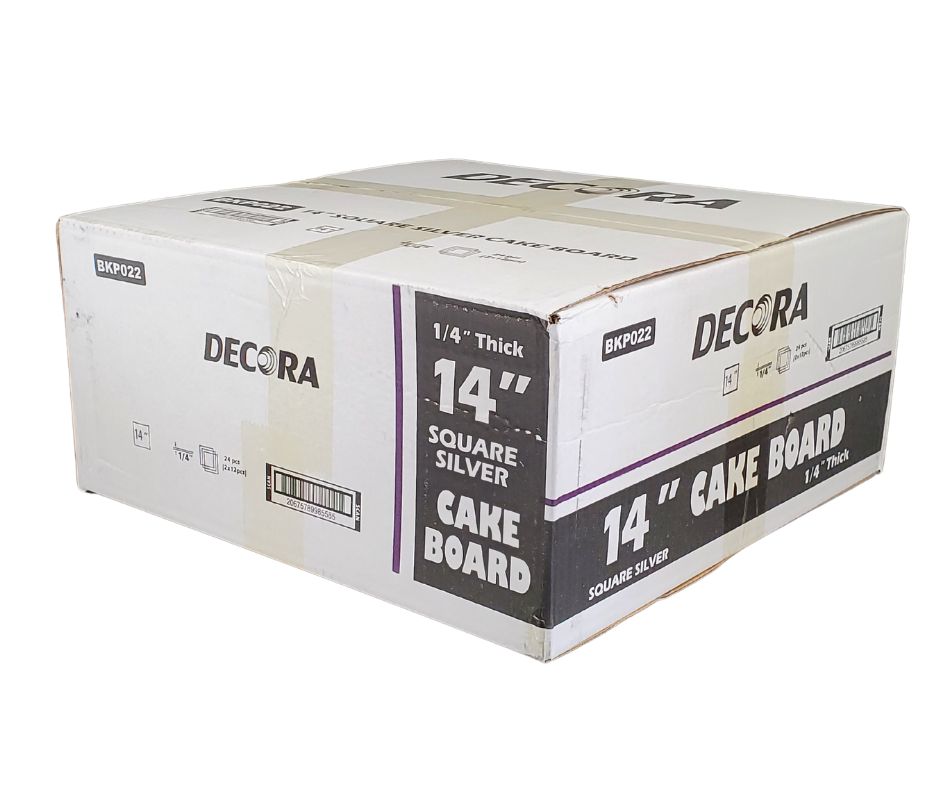 Decora - Plateau à gâteau - Carré - 14x14x1/4