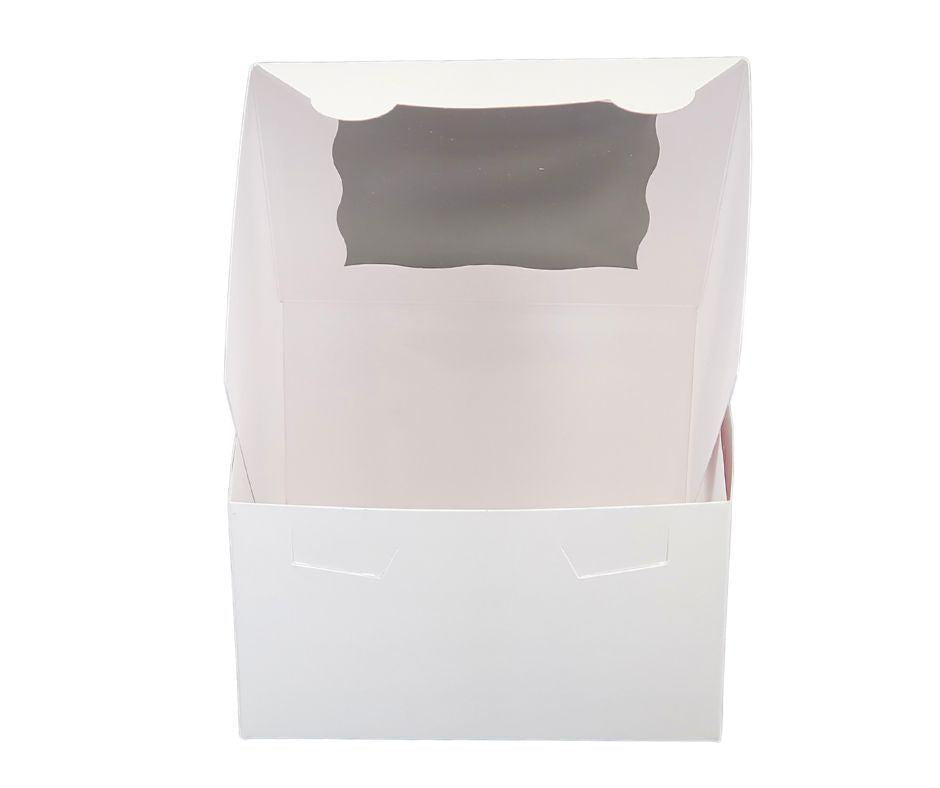 EB - 7 x 7 x 4 - Boîte à cupcakes avec fenêtre (4 cupcakes) - Blanc - 5281A