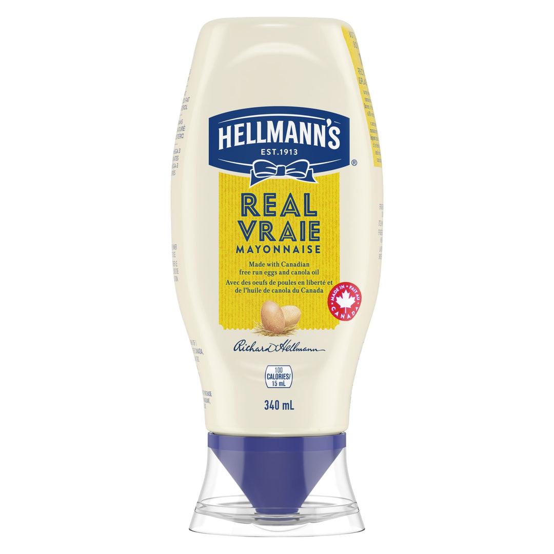 Mayonnaise Real FS - 12 x 340 mL - Hellmans - Restaurant and Foodservice Ingredients - Canadian Distribution