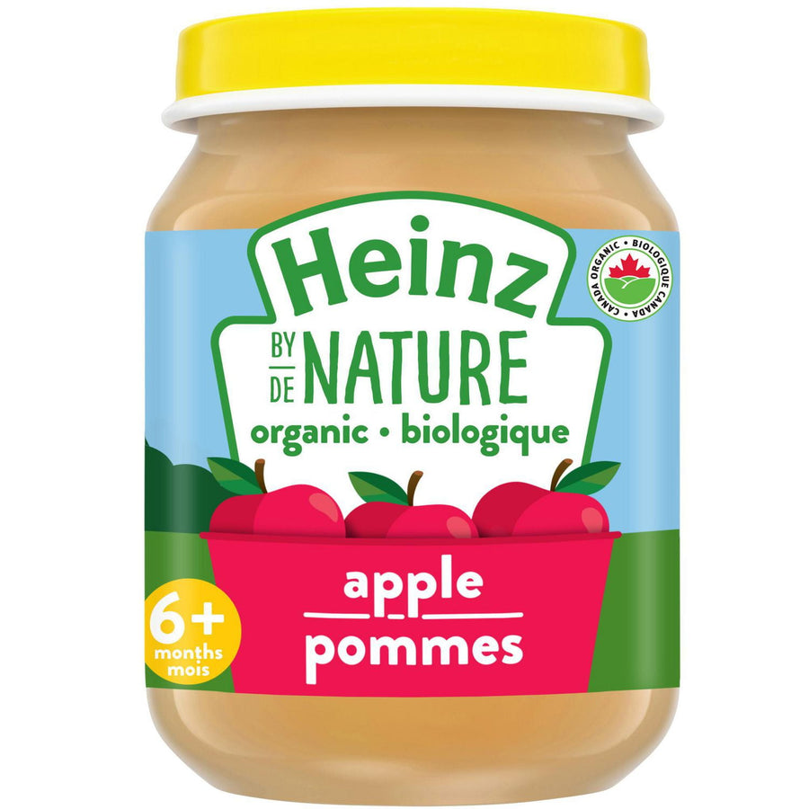 Food Baby Organic Apple - 12 x 128 mL - Heinz - Restaurant and Foodservice Ingredients - Canadian Distribution