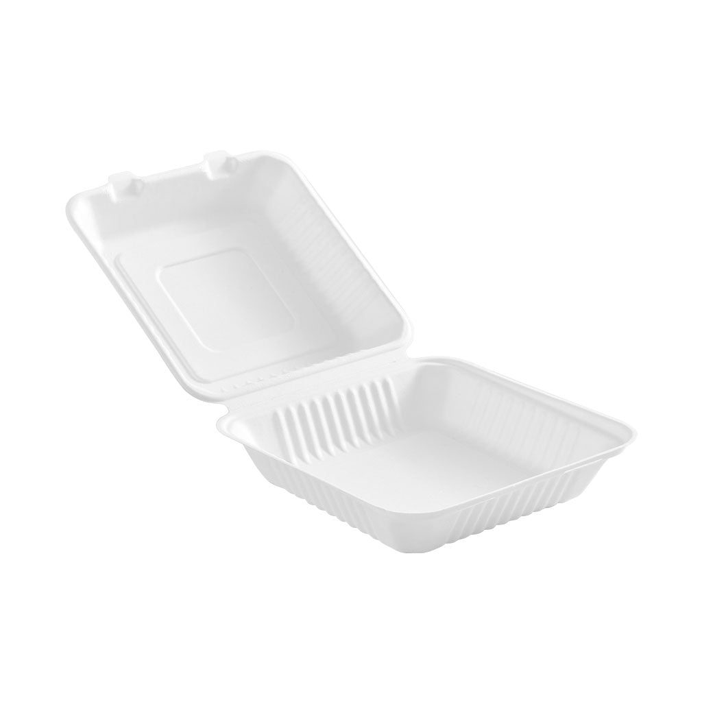 Compostable Hinged Containers - Sold By The Case – Fun Foods Canada