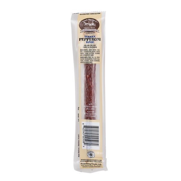 Gourmet Turkey Pepperoni Sticks - 100 × 50 g - Noah Martin’s - Canadian Distribution