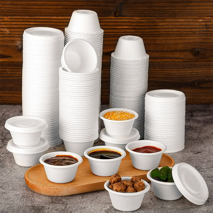 Portion Cups Bagasse Compostable - Sold By The Case