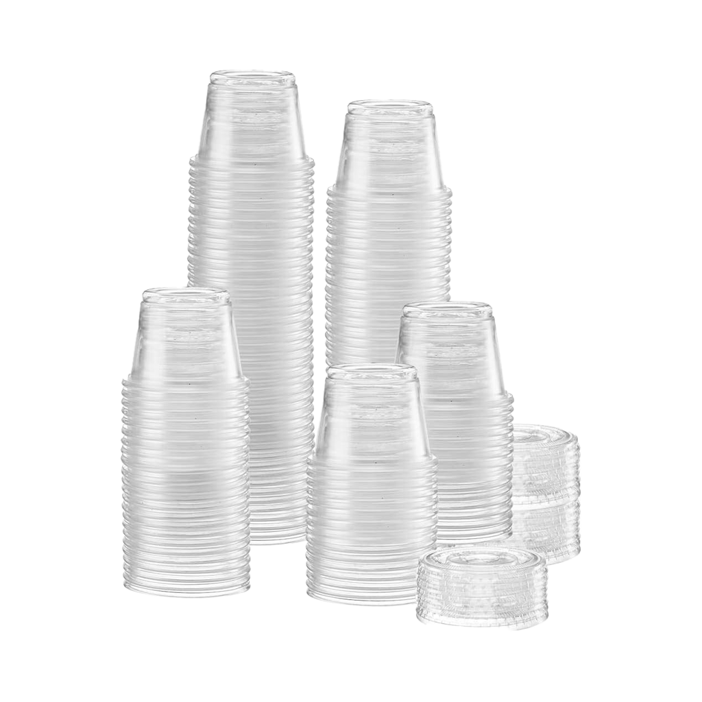 PLA Portion Cup Lids Compostable - Sold By The Case