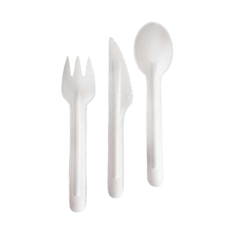 6.25" Bagasse Compostable Forks, Knives or Spoons