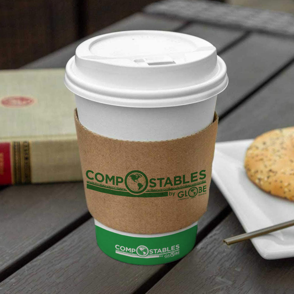 Single Wall Hot/Cold CPLA Compostable Paper Cups - 1000 cups per case - Sold By The Case