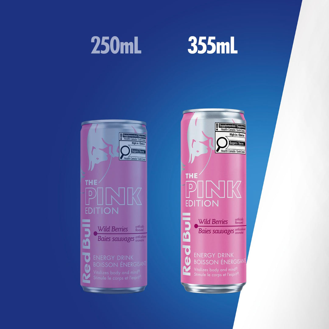 Red Bull Energy Drink Wild Berries Edition, 355ml (24-Pack) - Canadian Distribution - Ships Free Within Canada on Orders Above CAD $199