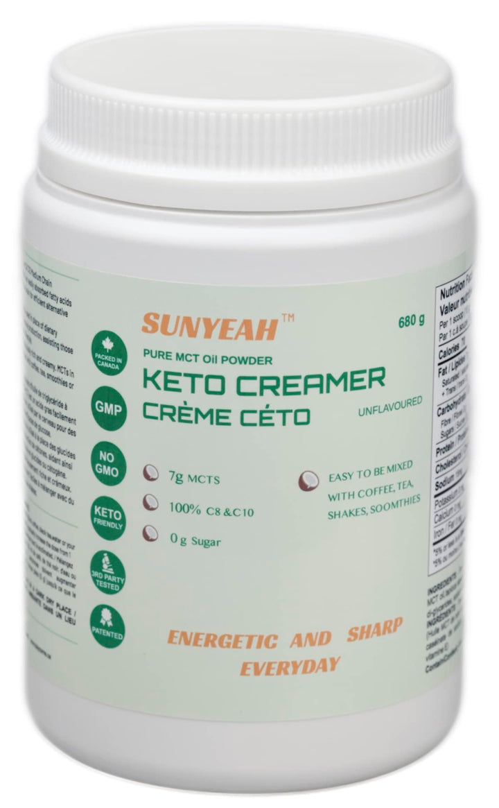 SUNYEAH – MCT Oil Powder – Unflavoured – 68 Servings – Pure C8 C10