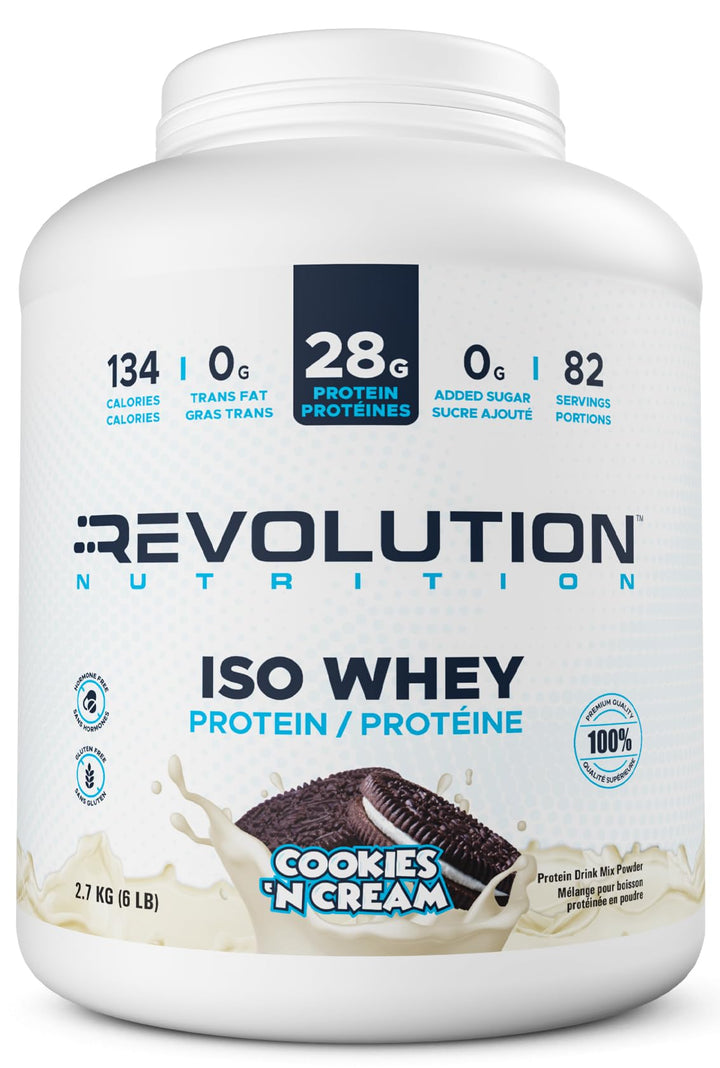 Revolution Nutrition – Iso Whey Isolate – Cookies & Cream – 6 lb
