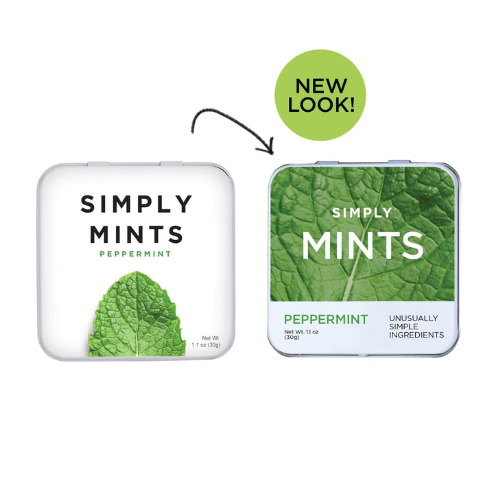 Simply Mints – Peppermint Mints – Original – 6 Pack / 180 Pieces – Natural ingredients