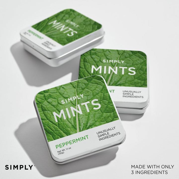 Simply Mints – Peppermint Mints – Original – 6 Pack / 180 Pieces – Natural ingredients