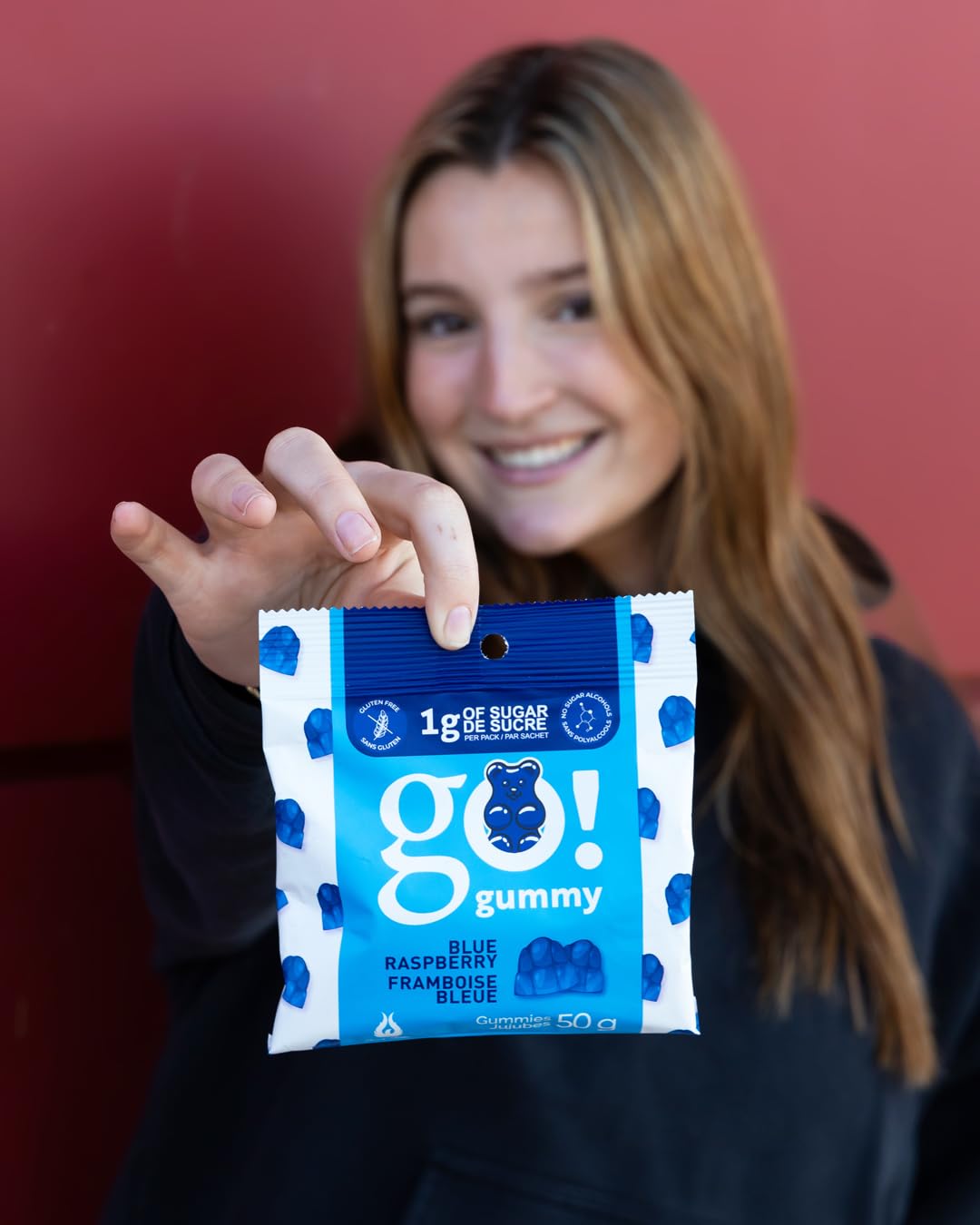 Jimmy Sevigny – GoGummy Low Sugar Gummy Bears – Variety Pack, 7 Flavours – 50g x 12