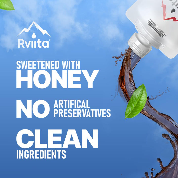 Rviita – Energy Tea – Variety Pack – 141mg Caffeine – 355ml x 8