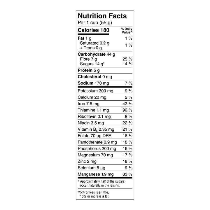 Kellogg's Two Scoops Raisin Bran Cereal 2 x 375g - Canadian Distribution - Ships Free Within Canada on Orders Above CAD $199