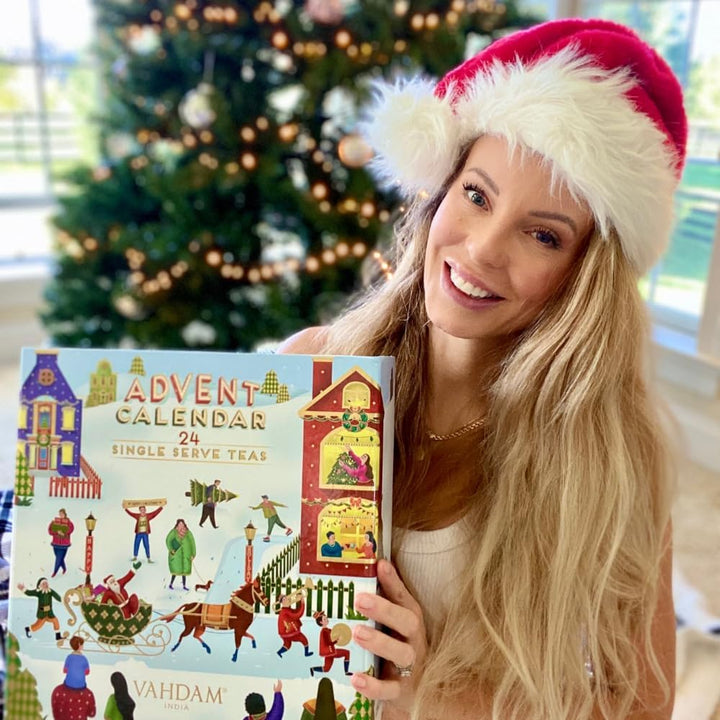 Vahdam – Christmas Tea Gift Set – 24 Flavours – 120 Pyramid Bags
