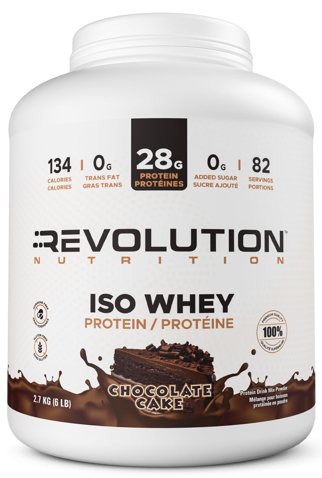 Revolution Nutrition – Iso Whey – Chocolate Cake – 6 lb