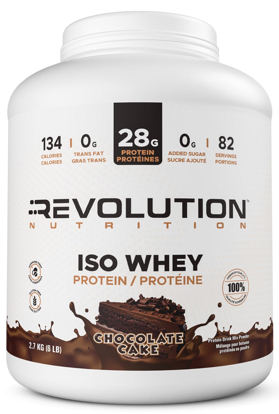Revolution Nutrition – Iso Whey – Chocolate Cake – 6 lb