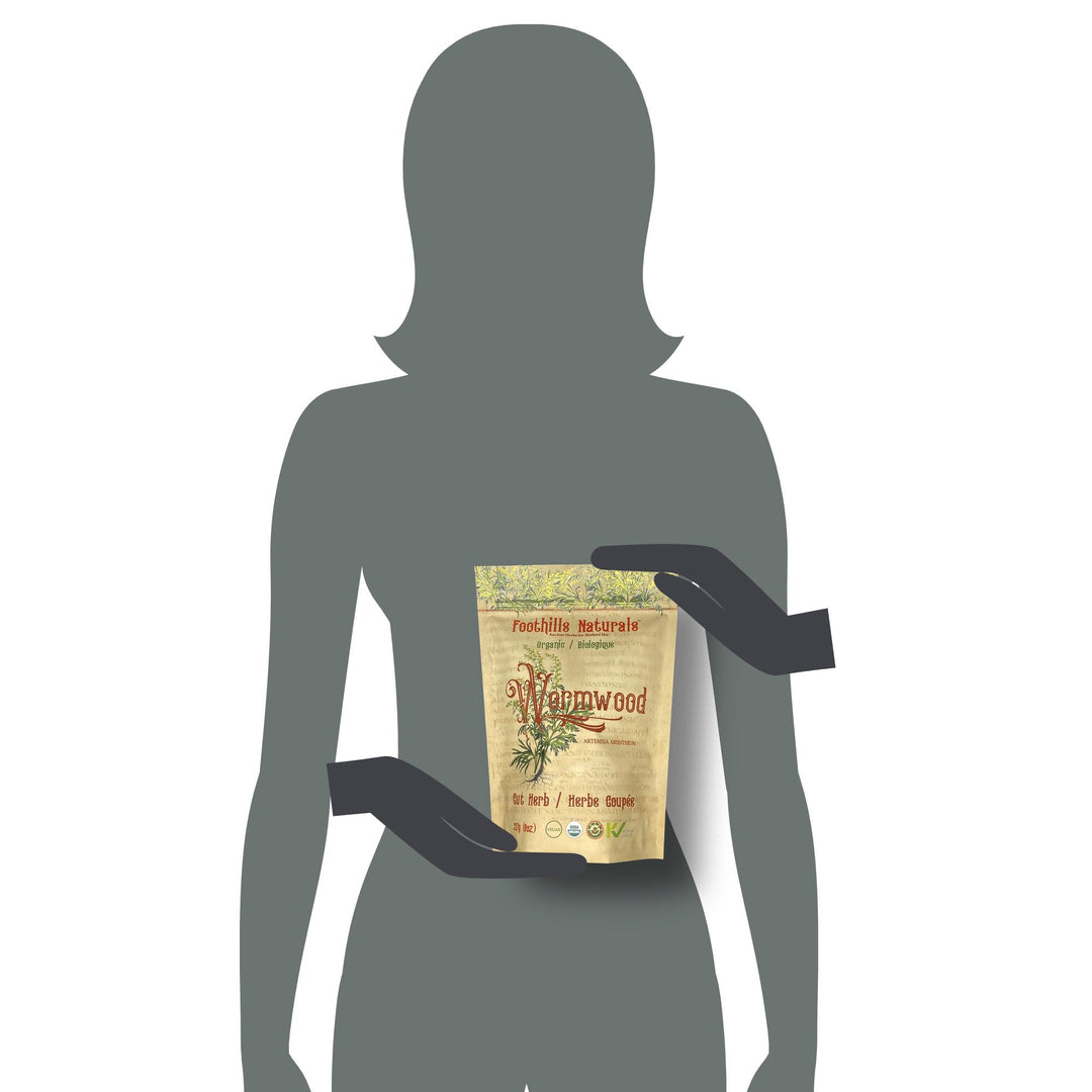 Foothills Naturals – Wormwood Herb – Cut and Sifted – 227g – Organic