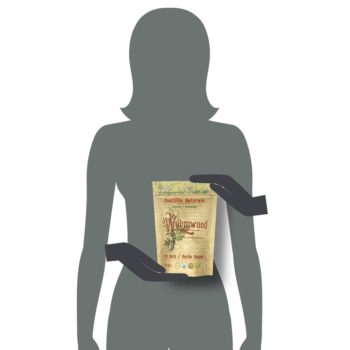 Foothills Naturals – Wormwood Herb – Cut and Sifted – 227g – Organic