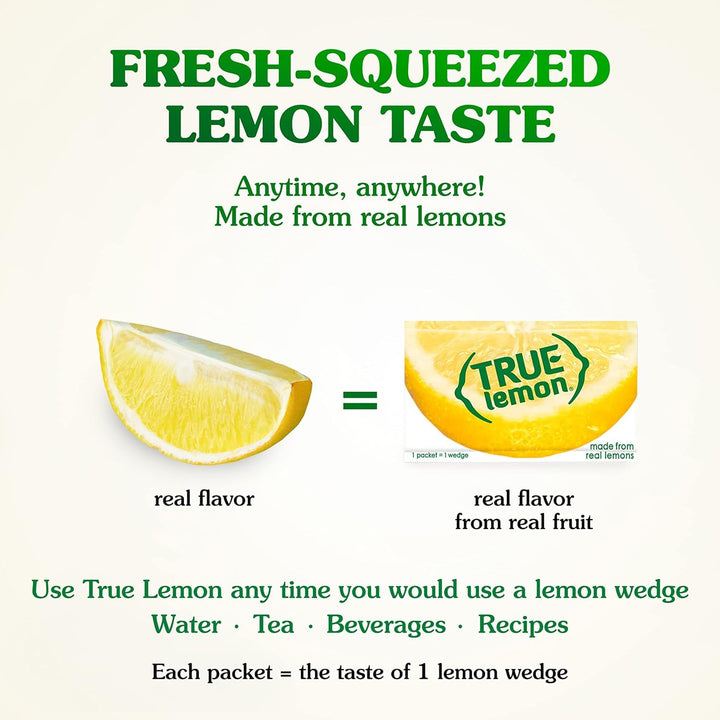 True Lemon – Water Enhancer – Lemon, Sugar-Free – 100 Pack x 2