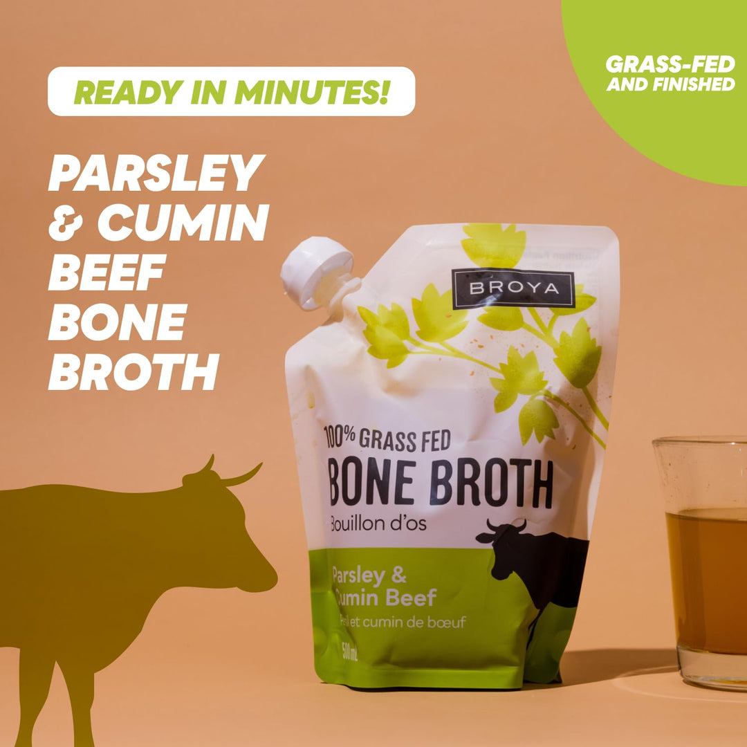 Broya – Bone Broth Variety Pack – Beef and Chicken – 8 Pack