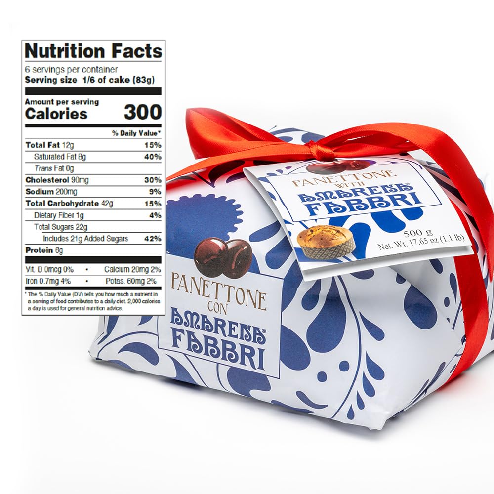Fabbri – Panettone – Amarena Cherry – 1.1 lb