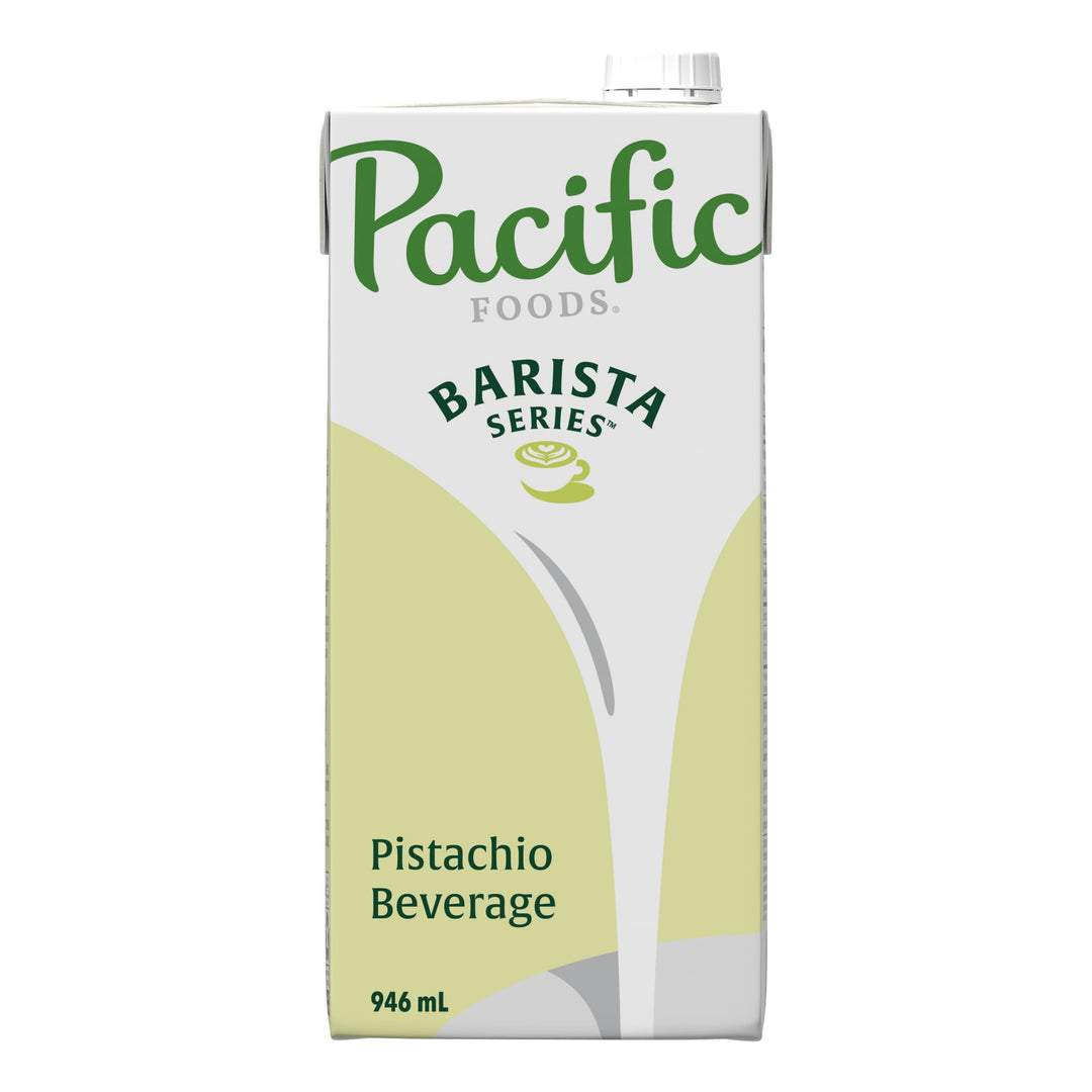 Pacific Foods Barista Series Pistachio Milk – 2 x 32 oz Plant-Based Beverage - Canadian Distribution - Ships Free Within Canada on Orders Above CAD $199