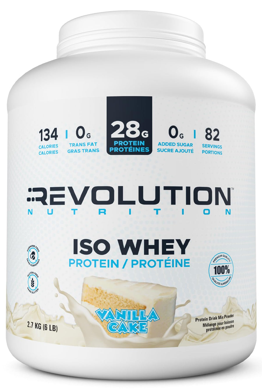 Revolution Nutrition – Iso Whey – Vanilla Cake – 6 lb