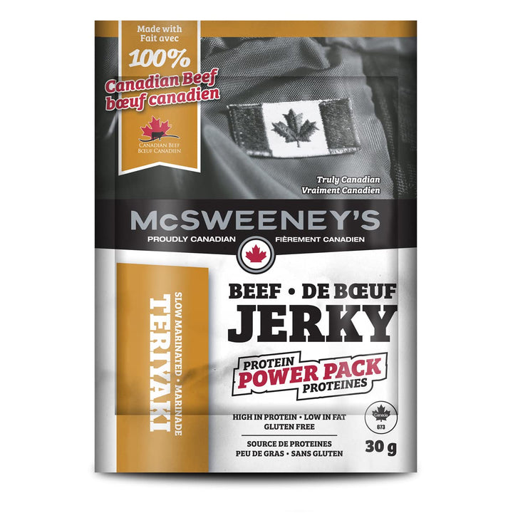 McSweeney’s – Teriyaki Beef Jerky – Power Pack – 30 g × 12