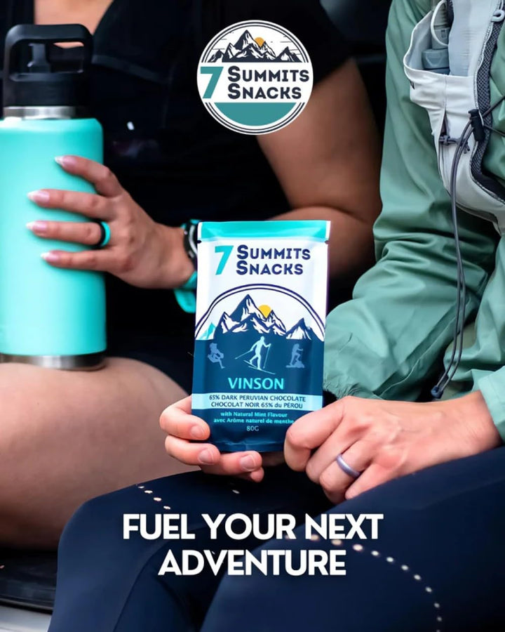 7 Summits Snacks Vinson Superfood Chocolate Bar 2 x 80g - Canadian Distribution - Ships Free Within Canada on Orders Above CAD $199