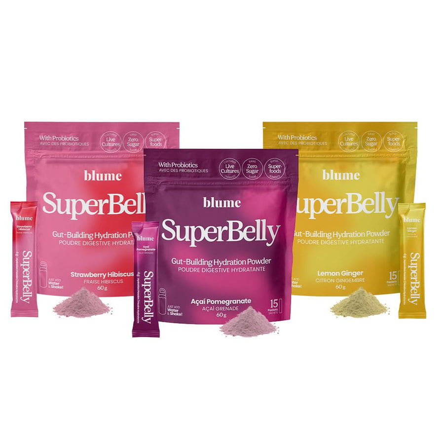 Blume - SuperBelly Variety Pack - Gut Health Hydration - 45 Sticks