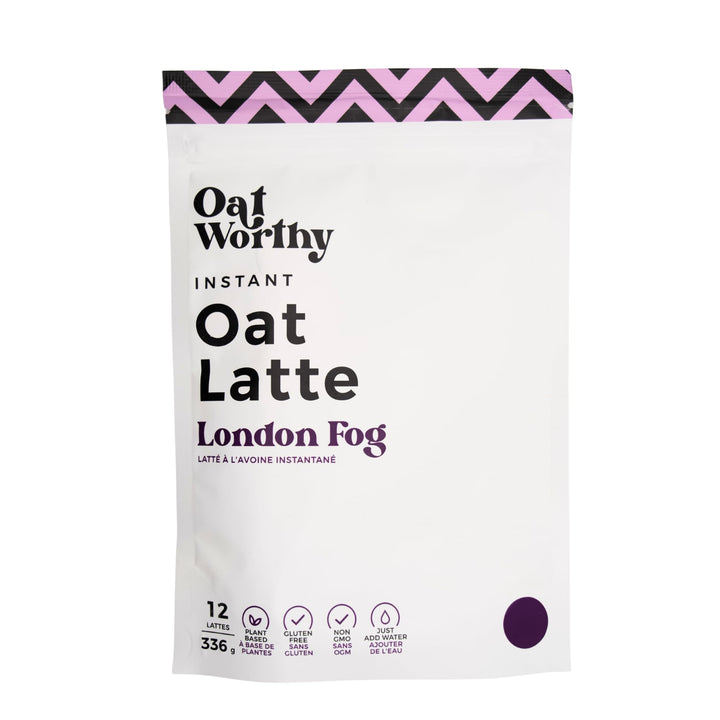 Oatworthy, Oat Milk Latte, London Fog, 336g - Canadian Distribution - Ships Free Within Canada on Orders Above CAD $199