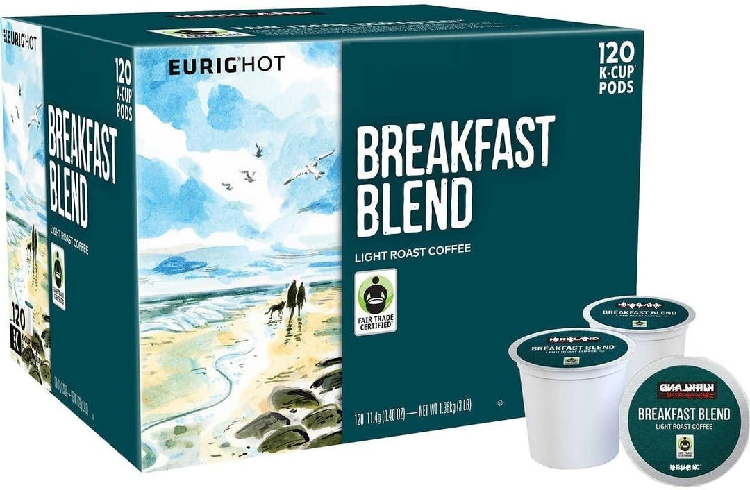 Kirkland Signature – Organic Breakfast Blend Coffee – Light Roast – 120 K Cups