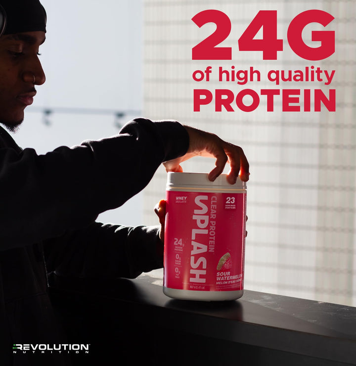 Revolution Nutrition – Splash Clear Isolate Protein – Candy Peach – 667g