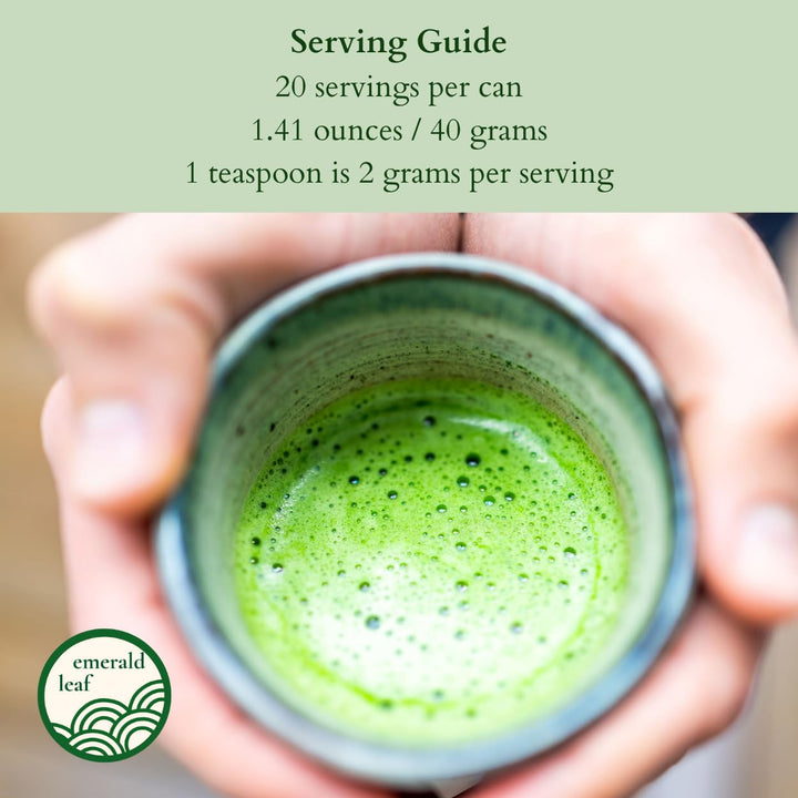 Emerald Leaf – Ceremonial Matcha – First Harvest – 40g – Unsweetened no additives