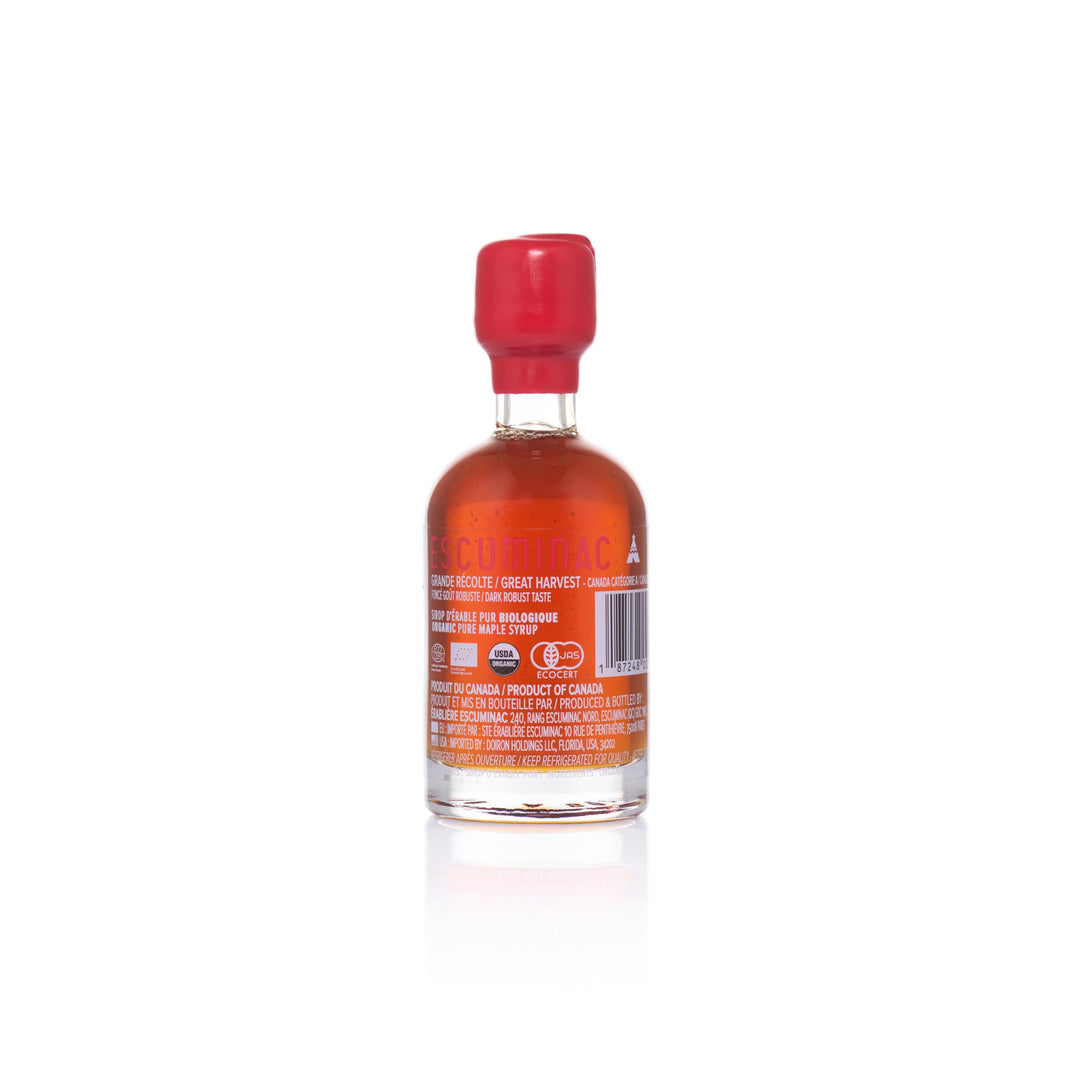Escuminac – Organic Maple Syrup – Great Harvest Grade A Medium – 12 × 50ml