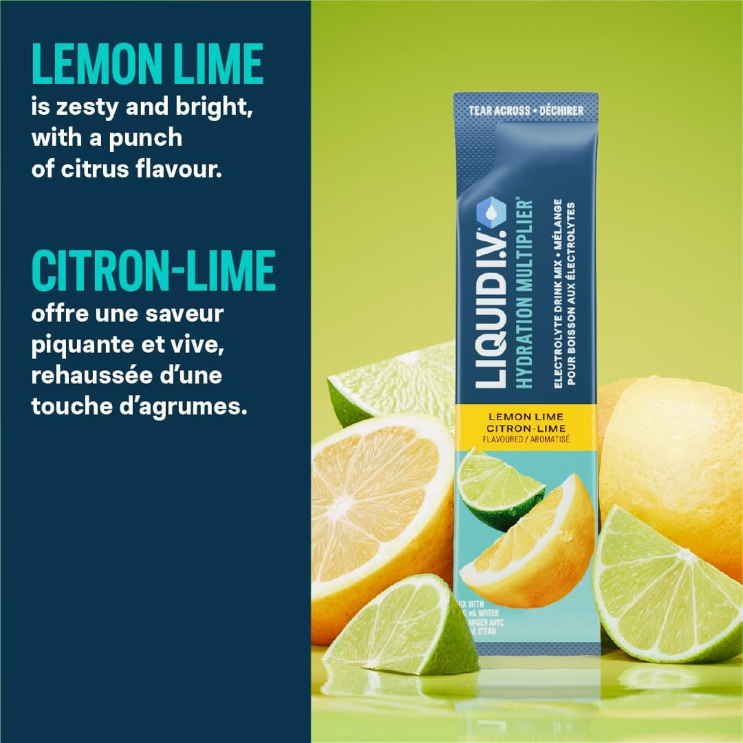Liquid I.V. – Hydration Multiplier – Lemon Lime – 18 Sticks