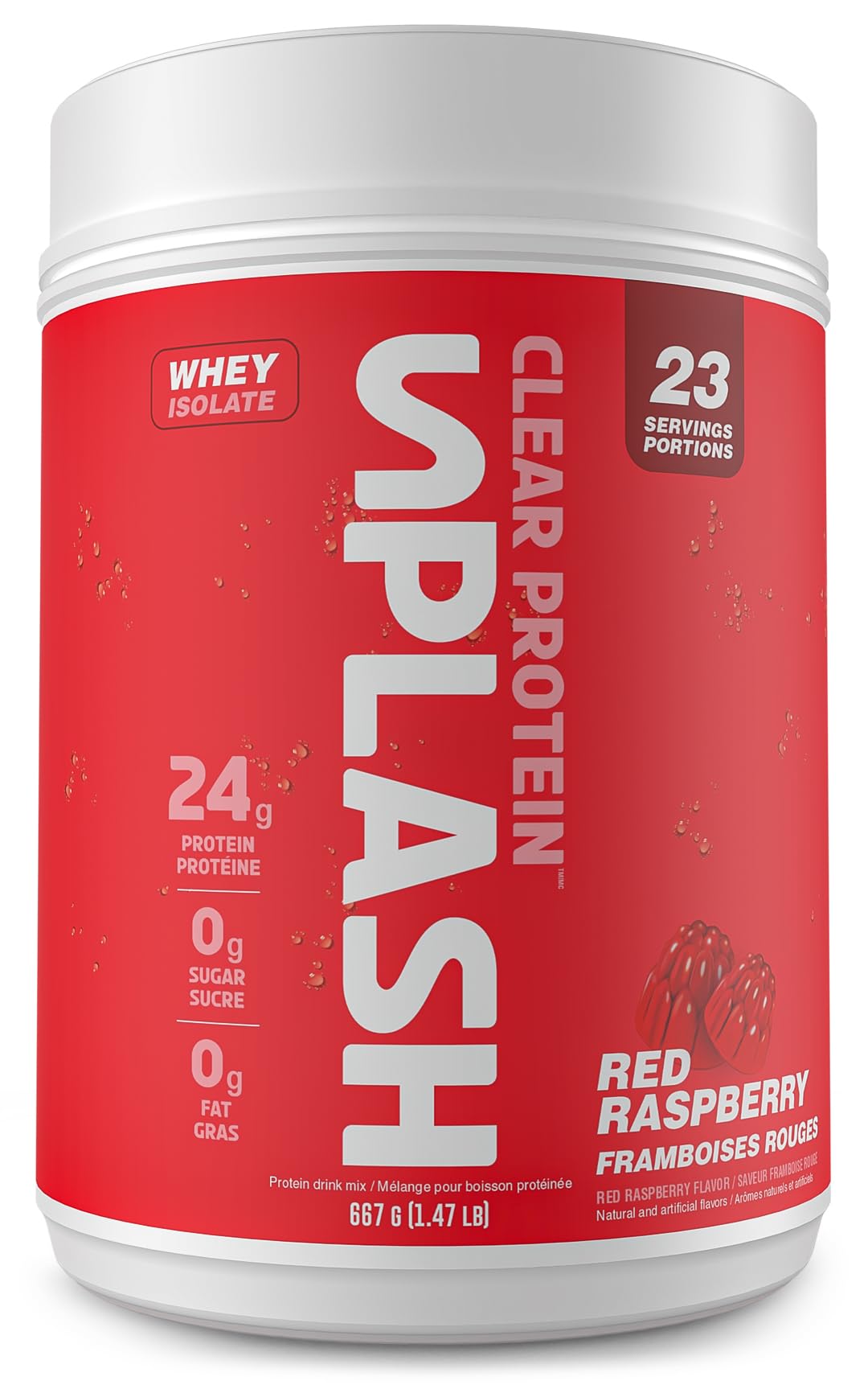 Revolution Nutrition – Splash Clear Isolate – Red Raspberry – 667g