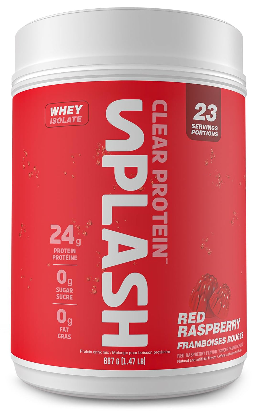 Revolution Nutrition – Splash Clear Isolate – Red Raspberry – 667g